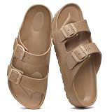 shevalues Women's Comfort EVA Sandals Medium Arch Support Beach Slides