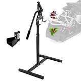 PVNIEFC Snowmobile Lever Lift Stand with Handlebar Cup, Max 32" Bumper Lift Height, Easy Sled Lift Stand for Garage Storage, Supports up to 2200 lbs. Snowmobiles