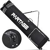 Partage Snowboard Bag with Wheels, Snowboard Bag for Air Travel, Adjustable Length Up to 170 cm, 600D Water Resistant Oxford -Black (170 CM)