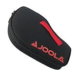 JOOLA Vision Double Padded Ping Pong Paddle Case w/Storage Compartment for 4 Ping Pong Balls - Table Tennis Case Racket Cover Helps Protect The Table Tennis Rubber and Racket - Table Tennis Organizer , Black