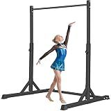 Bongkim Gymnastics Bar for Kids,Adjustable Height Gymnastic Horizontal Bars,Folding Gymnastics Equipment Junior Training Bar for Home Using,Stable Kids Training bar for Children (Black)