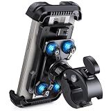 Lamicall Motorcycle Phone Mount Holder with Dual Vibration Dampener