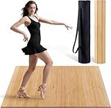 Tristcily Tap Dance Floor - 8MM 47.8 x 38.5 Inch Portable Dance Floor for Any Surface with Storage Bag, Solid Dance Board Mat, Cushioned Base Mat Perfect for Home, Studio & Events