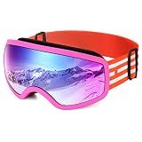 EasYoung Kids Snow Ski Goggles, Snowboard Goggles for Children, Youth, Boys & Girls 4-15