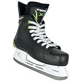 TronX Stryker 3.0 Senior Adult Junior Kids Ice Hockey Skates, New for 2023 (Skate Size 10 (Shoe Size 11-11.5))