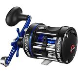 Piscifun Chaos XS Round Baitcasting Reel, Blue 50 Right Hand