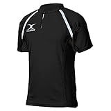Gilbert XACT II Rugby Jersey (Large, Black)