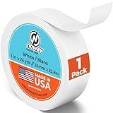 Noway Hockey Tape – Durable Cloth Hockey Stick Tape for Blade and Handle Grip, Strong Adhesive and Water Resistant, 1" Wide x 26 Yards Length, Made in USA (White, 1 Pack)