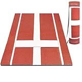 Softball Pitching Mat, 3.9‘X3' Baseball Hitting Mat, Anti-Slip Anti-Fade Pitch Practice Mat, Softball Pitching Mound for Teenager