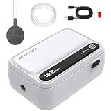 SYSENCIAGA 1800mAh Rechargeable Aquarium Air Pump, Single Outlet