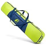 Tonesport Snowboard Bag For Air Travel - Padded Snowboard Bag - Waterproof and Fully Padded Snowboarding Travel Bag For Flying - Up to 165 CM Snowboards - Neon Green