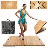 vigorliving Portable Tap Dance Floor, Foldable Tap Board with Carrying Bag for Tap Dance Practice at Home, Professional Outdoor Dance Floor Tiles and Flooring for Dancers