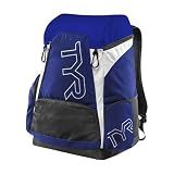 Alliance Backpack TYR Wet/Dry Athletic Gym and Pool Bag for Men and Women - Separate Wet/Dry Compartments, 45L Capacity, Ergonomic, Water-Resistant - Available in Team Colors