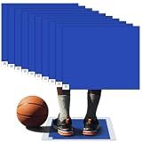 Drydiet 150 Pcs Basketball Sticky Adhesive Mat Replacement Sheets Clean Tacky Floor Mats Replacement Sheet Courtside Basketball Court Accessory for Remove Dust Dirt from Shoe (Blue)