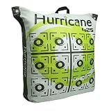 Hurricane H28 2-Sided High-Velocity Archery Bag Target, Rated 425 FPS, Compact 28” x 28” x 12” Size, High-Visibility Aiming Points, Off-Center Deer Vitals on Back, Heavy-Duty Handle for Easy Transport