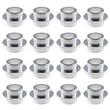 LUORNG 16PCS Roller Skate Bearing Spacer 8mm Silver Aluminium Alloy Shaft Spacer Inline Skate Bearing Spacer Accessories for Skateboard Skate Electric Scooters