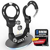 Mezelon Electric Scooter Lock, 8mm Chain Lock Bike Locks Heavy Duty Anti Theft with 3 Keys for E-Bike/Electric Scooters