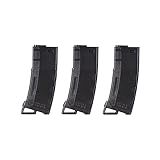 Lancer Tactical Airsoft M4 M16 Series Polymer 130 Round Capacity Transparent Window High Speed MidCap Airsoft Magazine