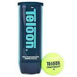 Teloon Championship Tennis Balls - Extra Duty - Regular Duty Felt Pressurized Tennis Balls (1 Can, 3 Balls)