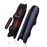 moonwalkr Cricket Leg Guard 2.0 Protective Gear for Unisex of Batter's Height (4'9"-5'2") Cricket Pads Batters Leg Guard & Perfect for Running Between Wickets (Blue, Small)