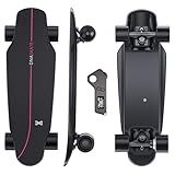 DNASKATE M8 Electric Skateboard with Remote, 15/22Mph Top Speed,9/15/Miles Range,400/800W Hub-Motor, Skateboard for Adults ＆Teens (M8-Single motor-9Miles)