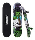 Minecraft - 31-Inch Skateboard, 9-Ply Maple Deck, ABEC 5 Bearings