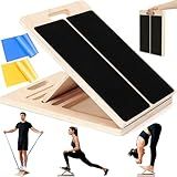 Slant Board for Calf Stretching, Wooden Slant Boards for Exercise, 300 Lbs Weight Capacity Squat Wedge, Premium Calf Stretcher, Physical Therapy Equipment for Rehab & Strength Training