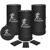 ZivPlay Pop Up Defender Soccer and Basketball Defender Dummy Practice Equipment for Defence Training Drills with Pack of 3 Pop Up Barrels Sand Bags and Carry Bag Color Black