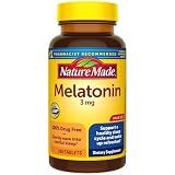 Nature Made Melatonin 3mg Sleep Aids for Adults, 100% Drug Free Sleep Aid, Sleep Supplements, 240 Tablets, 240 Day Supply