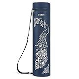 Gonex Yoga Mat Bag, Yoga Mat Carrier Full-Zip Exercise Yoga Mat Carry Bag for Women Men with 2 Multi-Functional Storage Cargo Pockets Extra Wide Adjustable Shoulder Strap