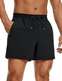 CRZ YOGA Linerless Workout Shorts 5'' Black X-Large