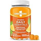 One A Day Women’s Daily Essentials Multivitamin Gummies, Multivitamin for Women, Zinc, Immune Support, Cool Lemonade Naturally Flavored, 120 Gummies