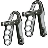 HSEONEJIA 2PCS Adjustable Grip Strength Trainer with Automatic Counter
