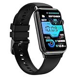 Health Fitness Tracker Smart Watch with 24/7 Heart Rate Blood Oxygen Blood Pressure Monitor Sleep Tracker 128 Exercise Modes Step Calorie Counter Pedometer IP68 Waterproof for Women Men Android iOS