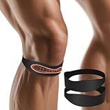 OPOX 2PCS Patella Band, Patellar Tendon Support Strap for Knee Pain and Tendonitis, Knee Brace for Women & Men, Patella Support Strap for Soccer, Basketball, Running, Tennis, Lightweight Patella Stabilizer for Left & Right Knee - Black