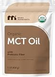Micro Ingredients Organic MCT Oil Powder with Prebiotic Fiber, 1 lb (16 oz)