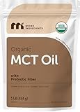 Micro Ingredients Organic MCT Oil Powder with Prebiotic Fiber,1 Pound (16 Ounce) | C8 MCT Oil for Coffee Creamer | No GMOs, Keto Diet, Vegan