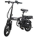 VeloTek 14" Compact Electric Bike, 20 MPH, Dual Disc Brake, Portable and Comfort, Foldable E-Bike for Adults (301-10A)