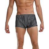 TYR Men's Poly Mesh Trainer Swim Suit (Black, 32)