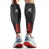 Rymora Calf Compression Sleeves for Men & Women (Pair) (Black) (Medium) [M]