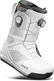 ThirtyTwo STW Double Boa Snowboard Boots - Snowboard Boots with Dual-Zone Lacing & Grippy Outsole - White - Size 10