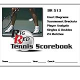 Big Red Tennis Scorebook