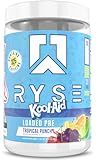 RYSE Loaded Pre Workout Powder - Kool-Aid Tropical Punch - Daily Pre-Workout for Men & Women with 325mg Caffeine, Beta Alanine, and Citrulline for Pump, Focus, and Energy - 30 Servings