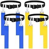 DkOvn Flag Football Belt, 4pcs Adjustable Flag Football Belt with Belt and Flags, for Kids, Youths, Adults