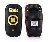 Fairtex KPLC5 Muay Thai Kickboxing Lightweight Thai Pads (Black)