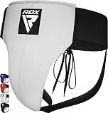 RDX Groin Protector for Boxing, Muay Thai, Kickboxing and MMA Training, Maya Hide Leather Abdo Gear for Martial Arts , SATRA Approved Abdominal Guard for Karate and Taekwondo