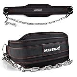 MAXRANK Dip Belt With 37" Chain for Weightlifting, 550LBS for Dips & Pullup