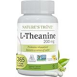 Nature's Trove L-Theanine 200mg Super Value Size - 365 Vegetarian Capsules