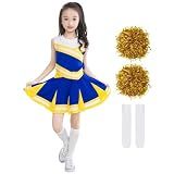 Little Girls' 2 Piece High School Cheerleading Uniform Costume Outfit 140