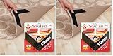 iPrimio Rug Gripper - Pack of 16 Secure Rug Corner Grippers for Indoor and Outdoor Use - Helps Prevent Curling and Slipping - Ideal Carpet Corners to Keep from Curling - 7.5 x 7.5 Inches